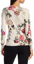 Thumbnail for your product : Etro Bambi Floral Print Silk & Cashmere Sweater