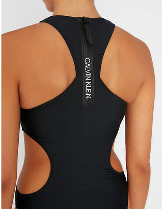 Calvin Klein Core Neo cutout swimsuit