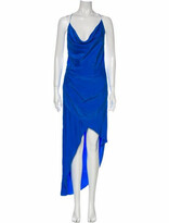 Thumbnail for your product : HANEY Silk Long Dress Blue