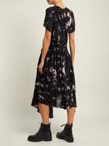 Thumbnail for your product : Preen Line Lois Ruched Floral-print Chiffon Dress - Womens - Black Multi