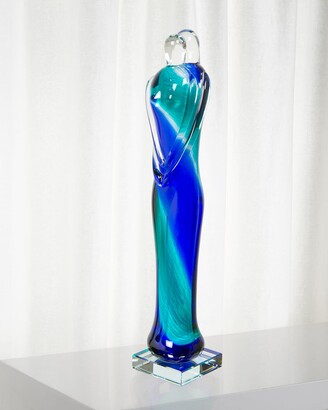 Dale Tiffany Eternal Art Glass Sculpture - 3.25" x 3.25" x 17"