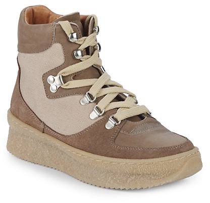 taupe high top sneakers