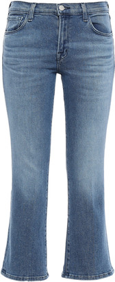 J Brand Faded Mid-rise Kick-flare Jeans