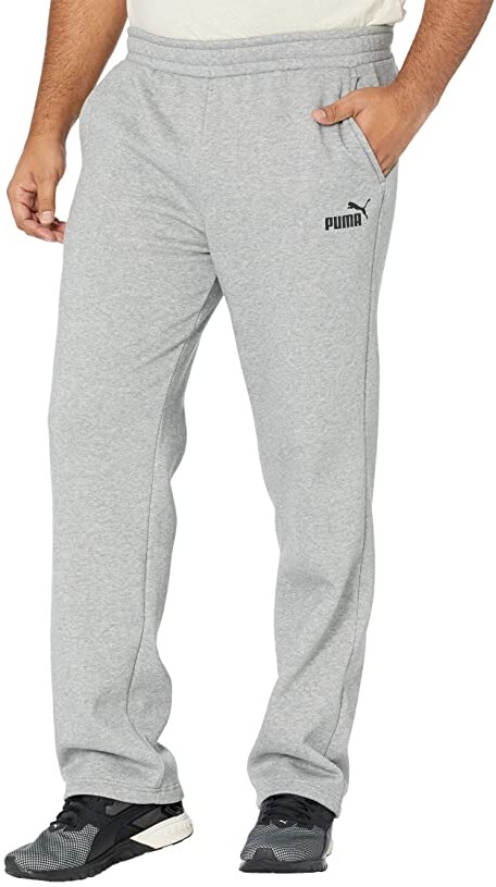 Puma Big Tall Essential Logo Pants Fleece Open Bottoms - ShopStyle