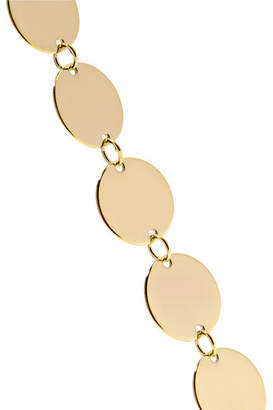 Saskia Diez Paillettes 18-karat Gold-plated Earrings