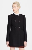 Thumbnail for your product : Stella McCartney Double Breasted Melton Wool Blend Coat