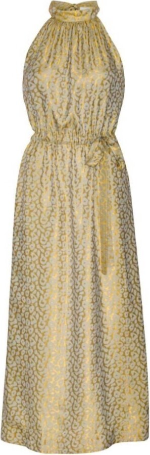 Karmamia Women's Layla Dress In Gold Leo Silk