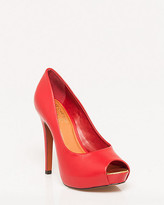Thumbnail for your product : Le Château Brazilian-Made Leather Peep Toe Pump