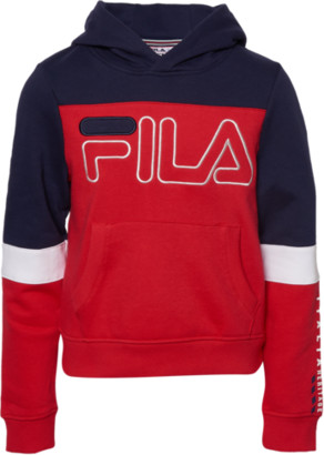 Fila CB Hoodie Sweatshirt - Red / Navy Blue - ShopStyle Clothes and Shoes