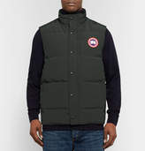 Thumbnail for your product : Canada Goose Garson Slim-Fit Quilted Shell Down Gilet - Men - Dark green