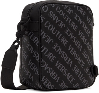 Versace Jeans Couture Black Saffiano Allover Messenger Bag - ShopStyle