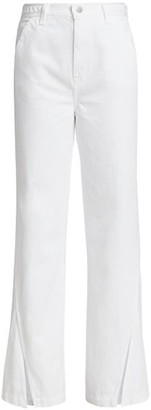 flared hem trousers
