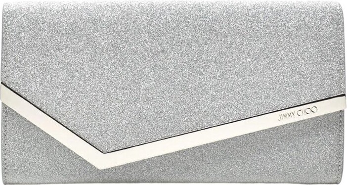 Jimmy Choo Emmie Glitter Clutch Bag