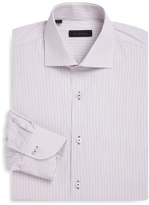 Saks Fifth Avenue COLLECTION Pinstripe Classic-Fit Cotton Dress Shirt