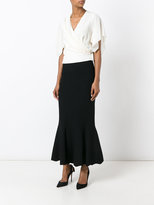 Thumbnail for your product : Alaia fitted ruffled skirt - women - Polyamide/Polyester/Spandex/Elastane/Viscose - 40