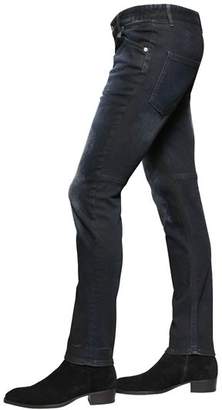 Just Cavalli 17cm Washed Stretch Denim Skinny Jeans