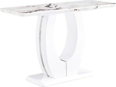 Alluring White Rectangular Counter Bar Table For Living Room, Bedroom - 48.27"x18.25"x30.19 Classic Office, Bedroom, Patio