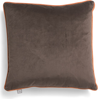 TJMAXX 20X20 Luxury Velvet Contrast Trim Pillow, Polyester