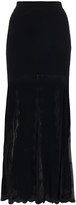 Thumbnail for your product : Alexander McQueen Scalloped Jacquard-knit Maxi Skirt