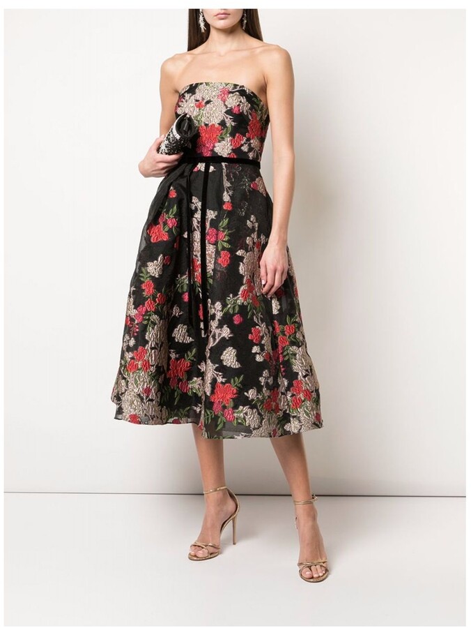 tea length black cocktail dress