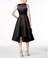 Thumbnail for your product : Adrianna Papell Petite Satin Tiered Fit & Flare Dress