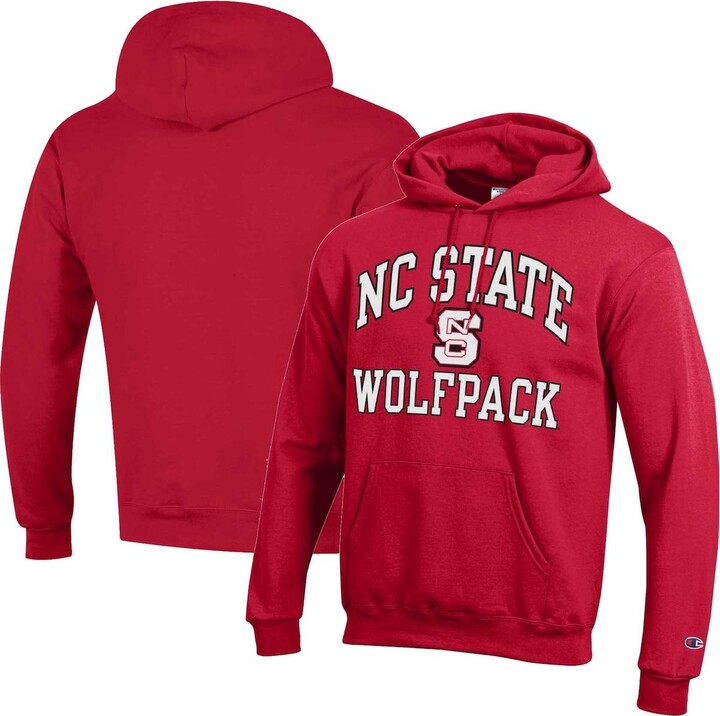 Men's Champion Red Nc State Wolfpack High Motor Pullover Hoodie