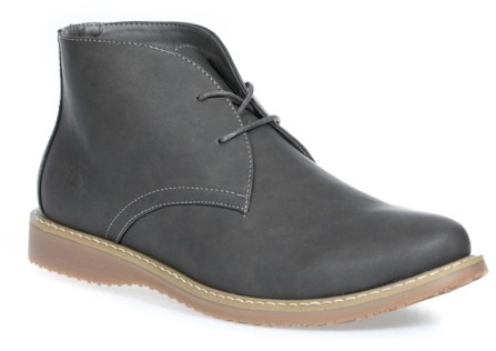 grey leather chukka boots