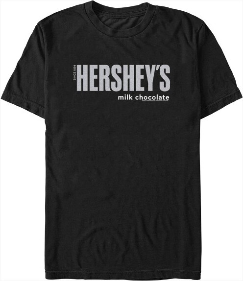 Hershey's Men'sHERSHEY'SMilkChocolateLogoT-Shirt-Black-Large