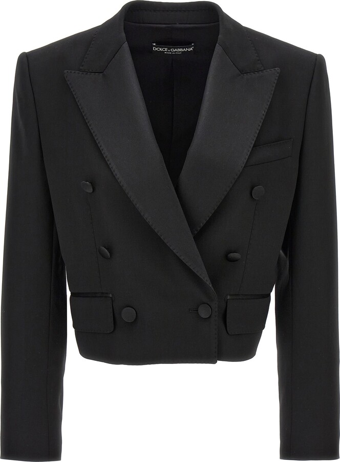 Dolce & Gabbana 'tuxedo' Crop Blazer