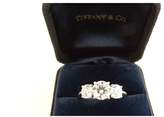 Thumbnail for your product : Tiffany & Co. Platinum 3 Stone Diamond Engagement Ring Size 5