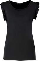 Thumbnail for your product : boohoo Frill Sleeve Woven Top
