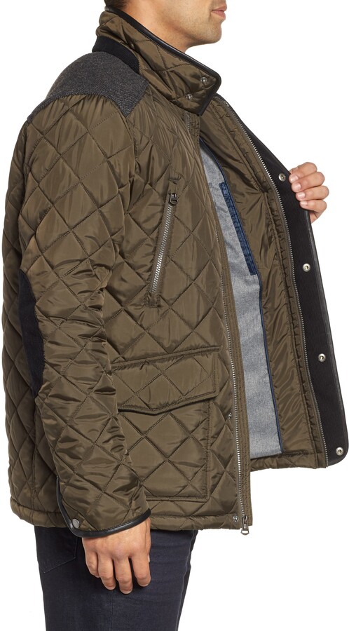 Cole haan herringbone yoke quilted jacket Clearance