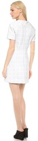 Thumbnail for your product : Alexander Wang T by Grid Gel Print Neoprene Shortsleeve Dress
