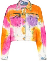 Thumbnail for your product : Versace Tie-Dyed Denim Jacket