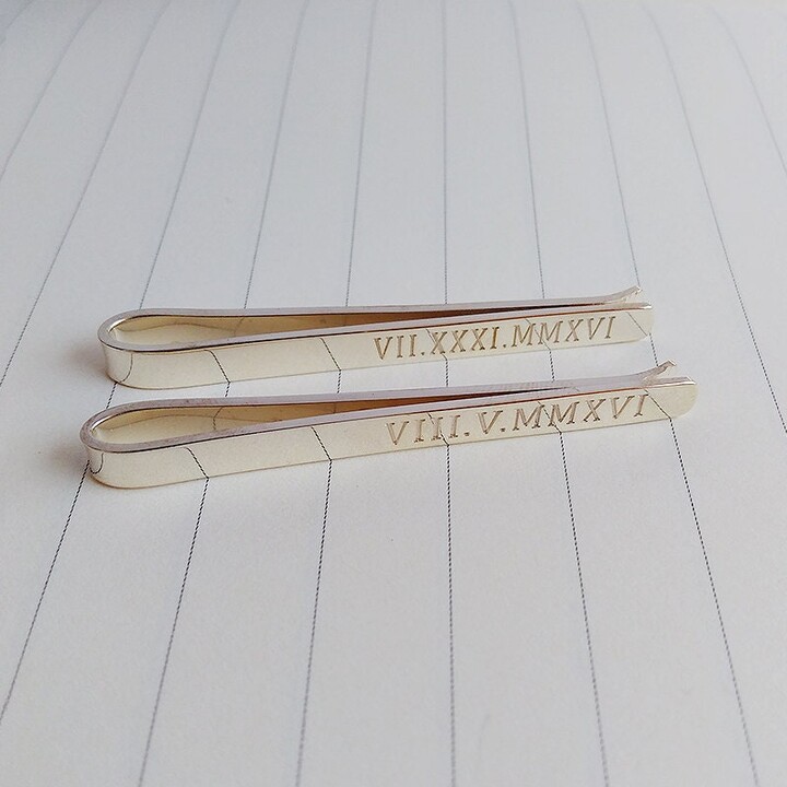 Etsy Father Of The Bride Tie Clip Personalized Wedding Clip Custom Groomsmen Tie Clip Groom Gift From Bride Boss Ideas Father's Day