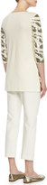 Thumbnail for your product : Joan Vass Sequined Animal Tunic, Ivory, Women's