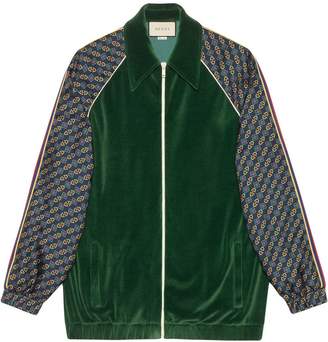 Gucci Bi-material oversize jacket