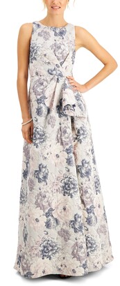 Adrianna Papell Floral-Print Gown