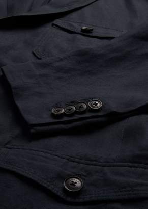 Emporio Armani Jacket In Lightweight Viscose Linen