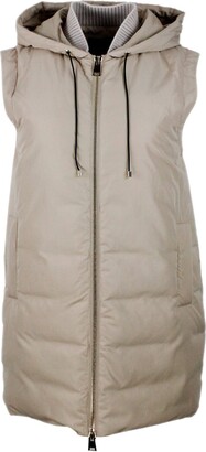 ブルゾン Lorena Antoniazzi Quilted Gilet Lorena Antoniazzi Quilted Gilet In White | ModeSens