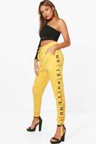 Thumbnail for your product : boohoo Alicia No To Rules Skinny Sweat Joggers