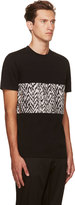 Thumbnail for your product : Kris Van Assche Krisvanassche Black Blurry Chevron Print T-Shirt