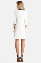Thumbnail for your product : Donna Morgan Embellished Mesh Inset Crepe Shift Dress