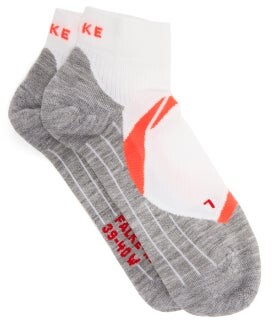 Falke Ru4 Cushioned Running Socks - White Multi