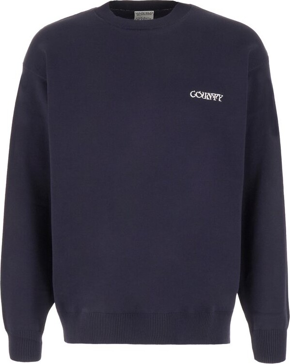 Marcelo Burlon County of Milan Logo Embroidered Jumper