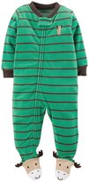 Thumbnail for your product : Carter's Striped Art Footie (Baby) - Moose-24 Months
