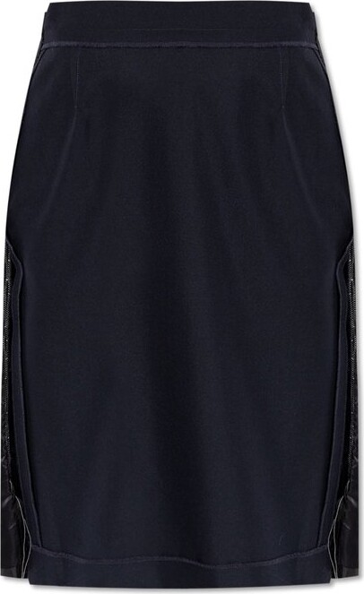 Maison Margiela Raw Hem Midi Skirt