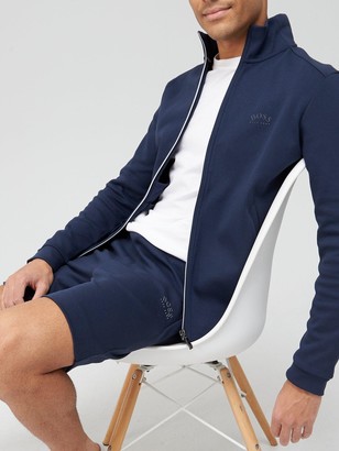 HUGO BOSS Skaz Zip Thru Track Suit Top Navy - ShopStyle Activewear Shirts