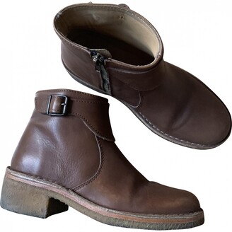 A.P.C. camel Leather Boots