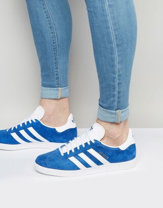 mens light blue gazelles